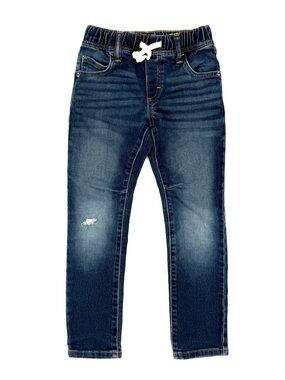 EUC Gap Denim Little Boys Stretch Slim Dark Wash Jeans in Navy S 6-7